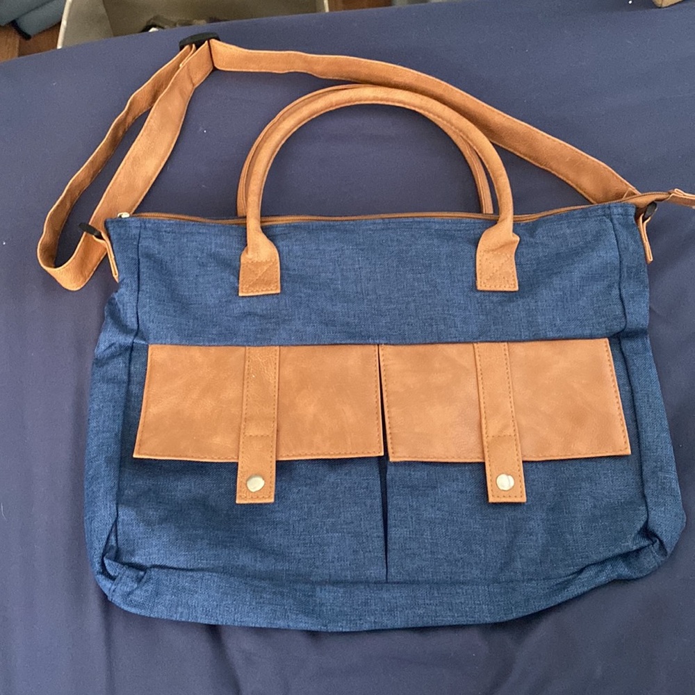 Denim computer bag - Picture 2 of 3